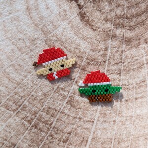 Christmas Baby Elf Brick Stitch Bead Pattern, Brick Stitch, Beading Pattern, Christmas, Beaded Charm, PDF Digital Download, Holiday Charm