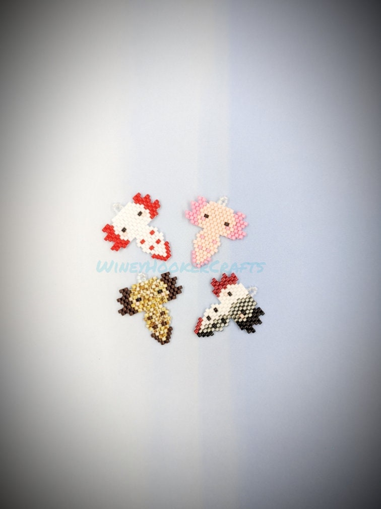 axolotl faces made of perler beads｜TikTok Search