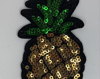 Sequin pineapple motif