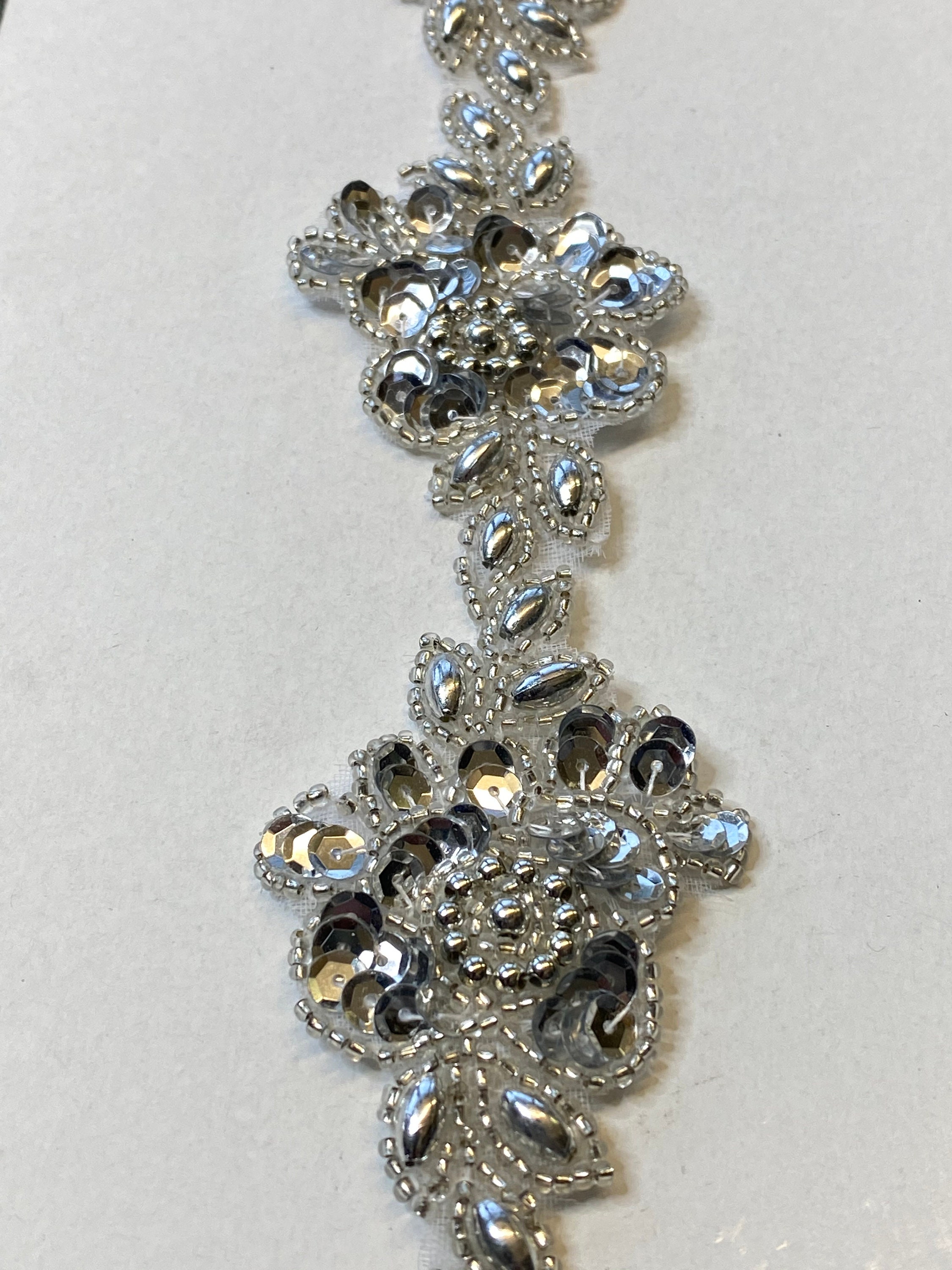 Sequin/beaded Flower Trim Etsy UK