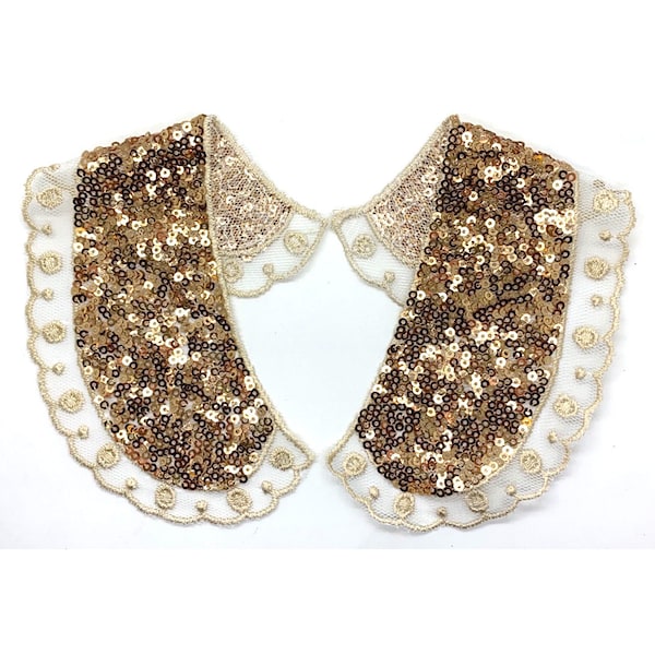 Sequin Peter Pan Collar