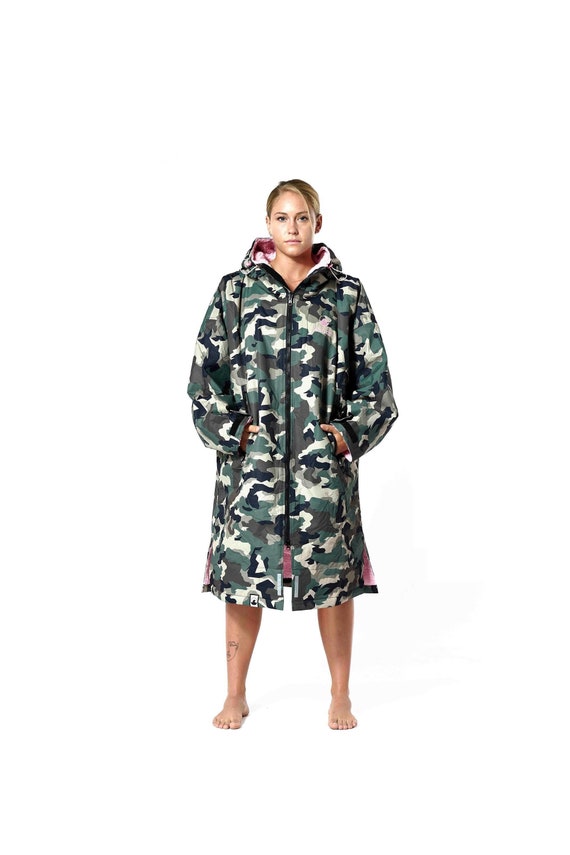 Changing Robe Unisex Adults Waterproof Outdoor Coat Fleece Lined Jacket 