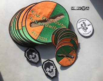Parches bordados personalizados a granel, parches con logotipos personalizados, parches termoadhesivos, parches para coser, parches de aro o bucle, insignias bordadas personalizadas