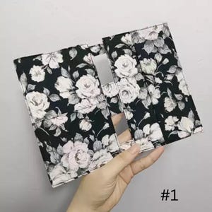 Inserção para planner em tecido artesanal, tamanho A6, com argolas, divisória para fichário, refil para caderno A5, inserção para diário A7, estampa floral.