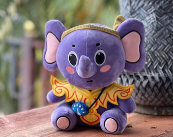 Handmade Royal Elephant Plushies with Ethnic Characteristics, Elephant Plushie Toy, Unique Stuffed Elephant Dolls