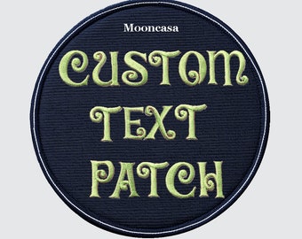 Parches de bordado personalizados, Parches de texto personalizados, Parches termoadhesivos, Parches para coser, Parches de aro/bucle, Insignias de bordado personalizadas