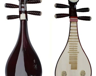 OrientalMusicSanctuary Ensemble Performer&#39;s Hardwood Liuqin - Chinese Fretted Mandolin Lute