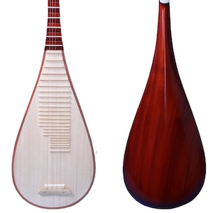 OrientalMusicSanctuary Scented Rosewood Pipa 花梨清水琵琶 - Chinese Lute BIWA for Performers