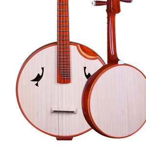 OrientalMusicSanctuary Professional Scented Rosewood Zhongruan - Chinese Banjo Lute Ruan