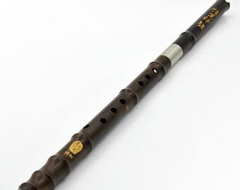 OrientalMusicSanctuary Recovered Aged Rosewood Chinese Vertical Xiao Flute - Chinese Shakuhachi Wooden Bamboo-Flute