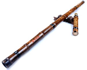 Flûte Traditionnelle Chinoise Xiao En Bambou - Clé De Sol (G), 8 Trous, Bambou Naturel Séché 5 Ans - Instrument Pour Débutants Et Musiciens