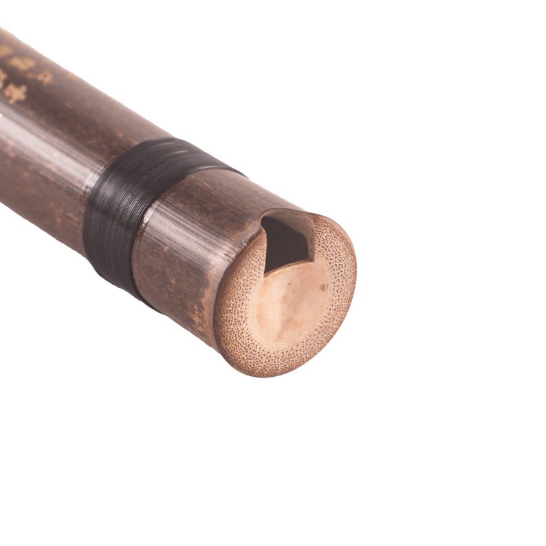 OrientalMusicSanctuary ATTESTED: Performers' Level Purple Bamboo Xiao Flute - Chinese Shakuhachi Xiao Flute image 2
