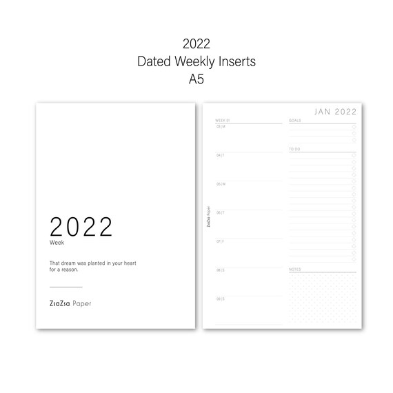 Paper & Party Supplies Calendars & Planners Printed Weekly Planner