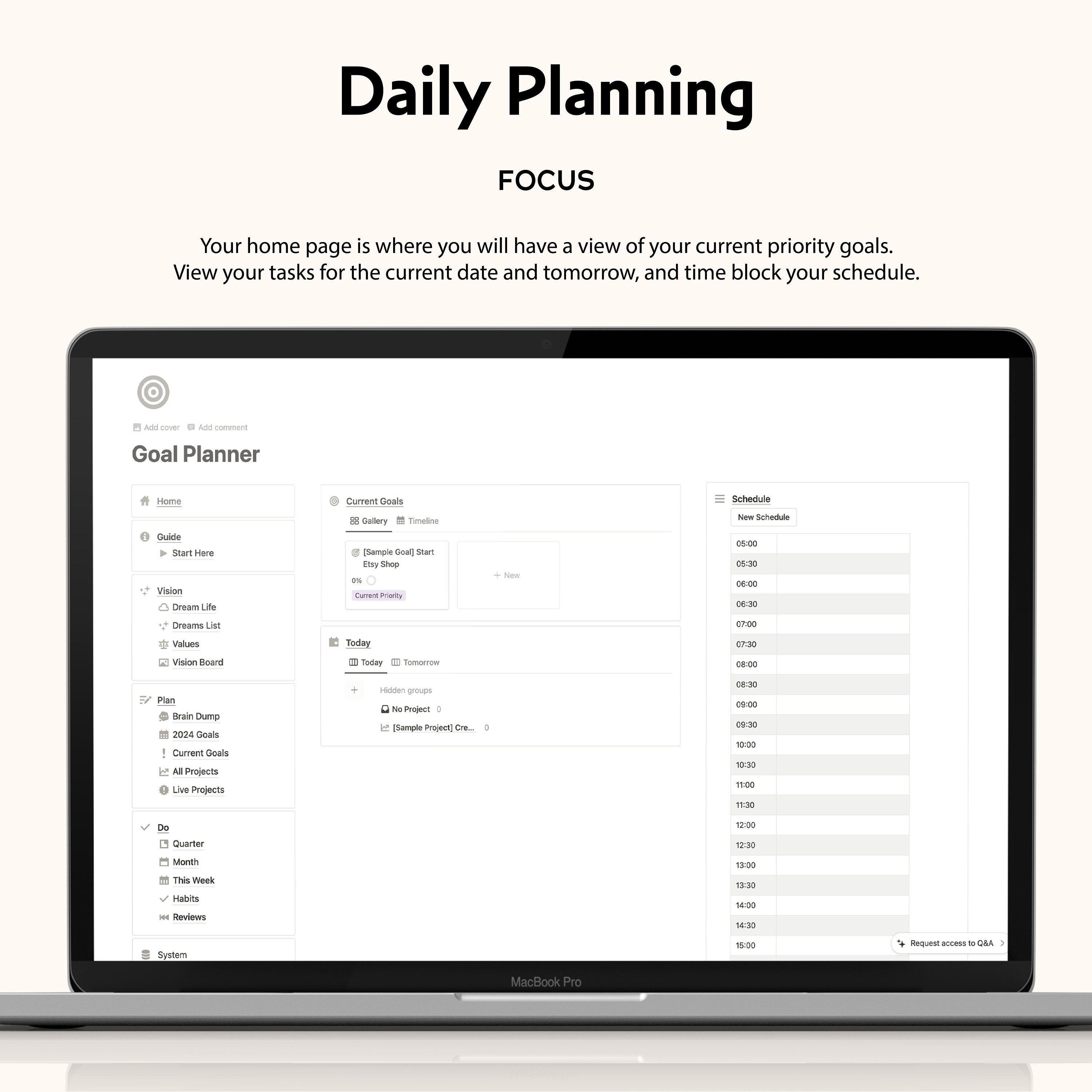 Goal Planner Notion Template, Ultimate Life Organization (digital ...