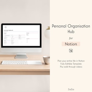 Notion Template Life Planner, Notion Goal Planner, Notion Aesthetic, Notion Dashboard