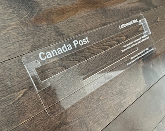 Canada Post Lettermail Slot Sizer - Slot of Doom - Canadian Mail Slot - Lettermail Guide Slot - Mail Slot Reference - Lettermail Sizer