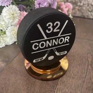 Custom Engraved Hockey Puck-Personalized Hockey Gift-Custom Logo-Hockey Gift-Hockey Trophy-Custom Puck-Personalized Puck-Gift for Him
