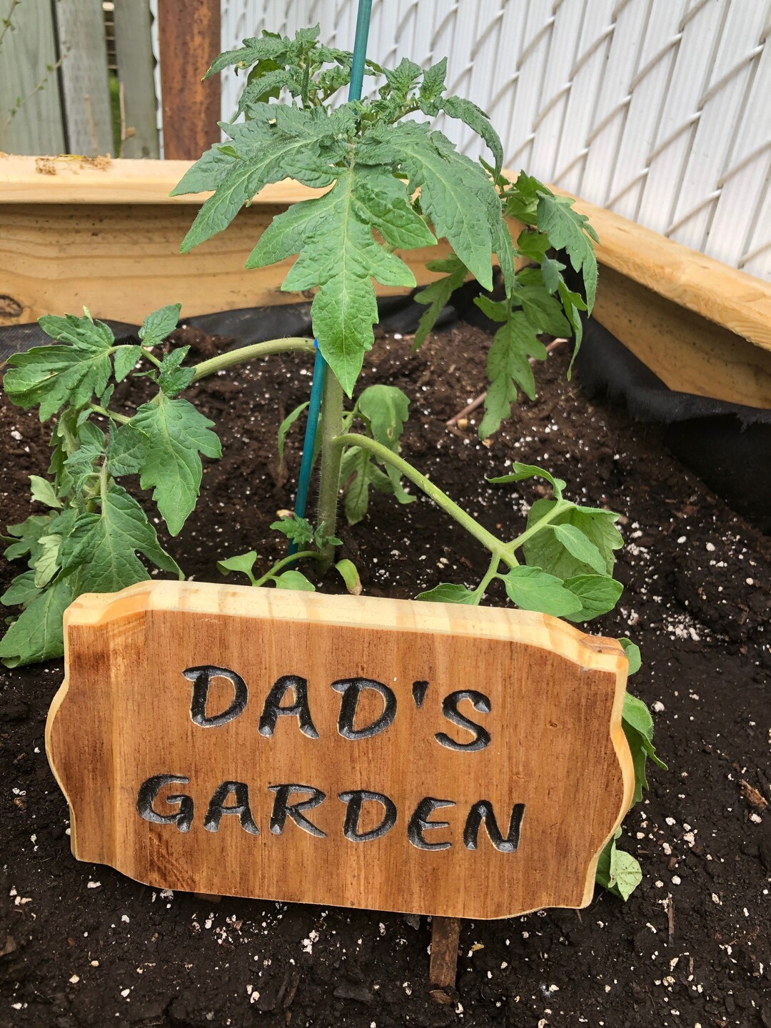 Decorative Wooden Garden Sign Dad's Garden Sign Yard - Etsy UK