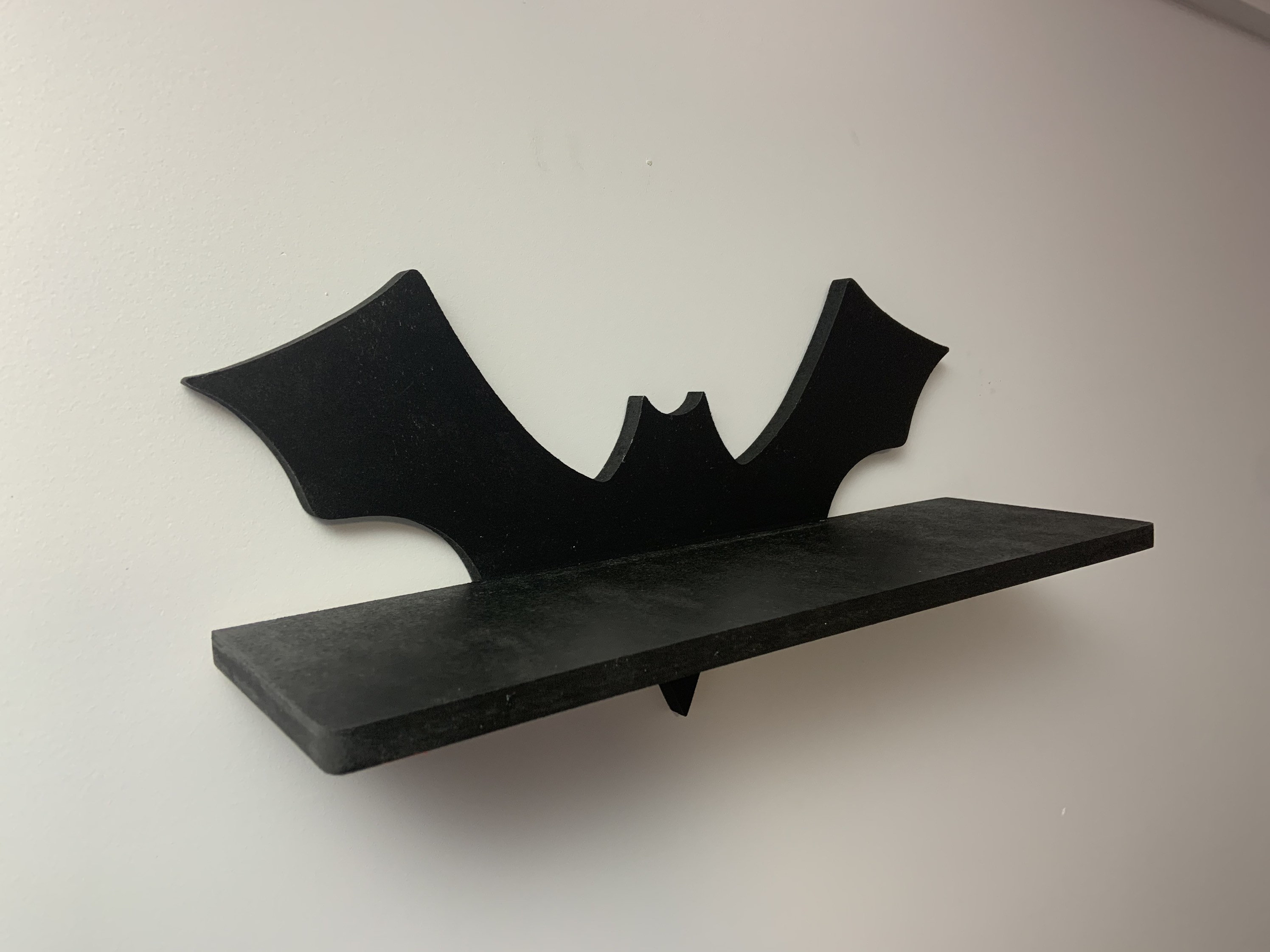 Wooden Bat Floating Wall Shelf for Gaming Room Custom Black Etsy Canada