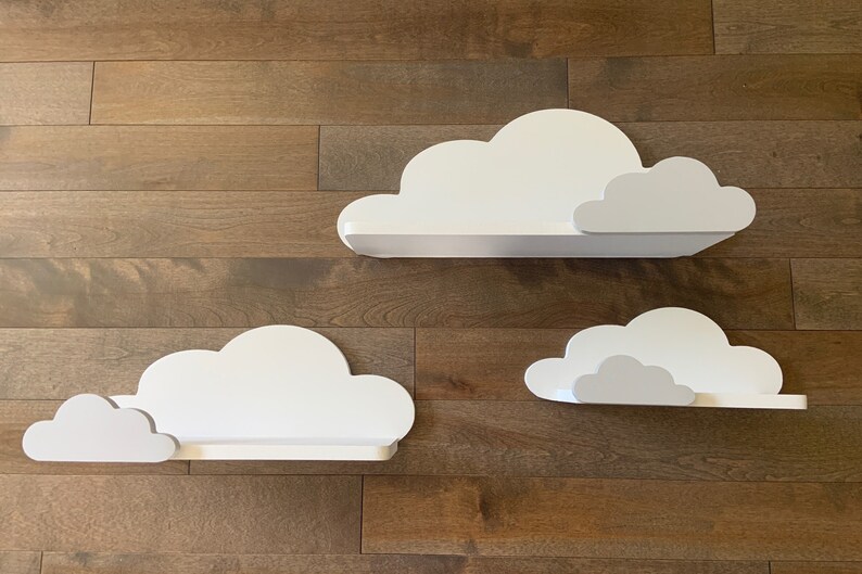 Set of Cloud Shelves for Nursery Roomkids Room Cloud Etsy