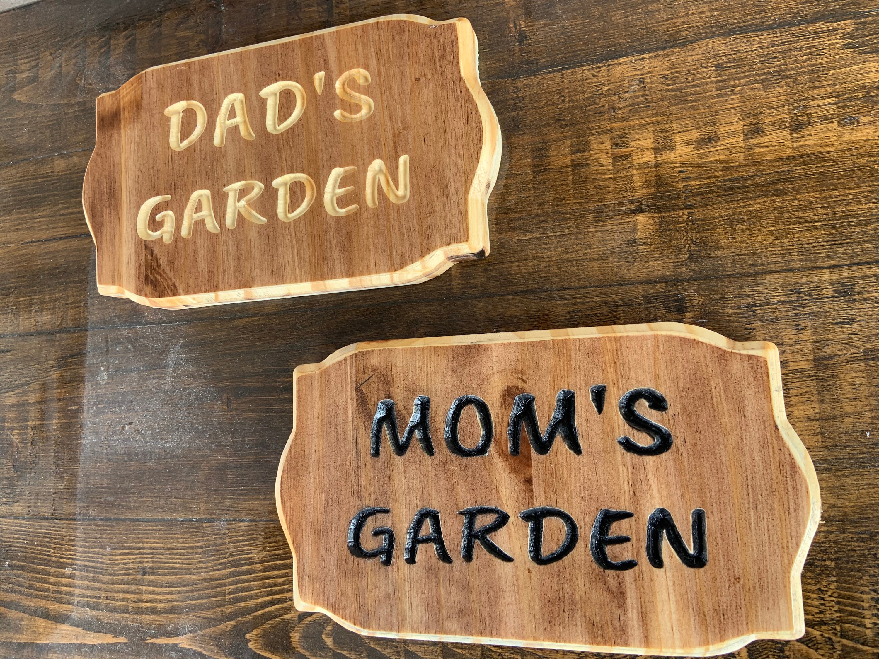 Plaque de Jardin en Bois Décorative Signe de Jardin | Etsy