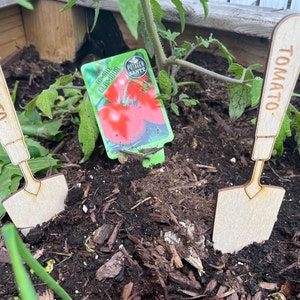 Segnalini da giardino in legno personalizzati: etichette personalizzate per piante ed erbe aromatiche
