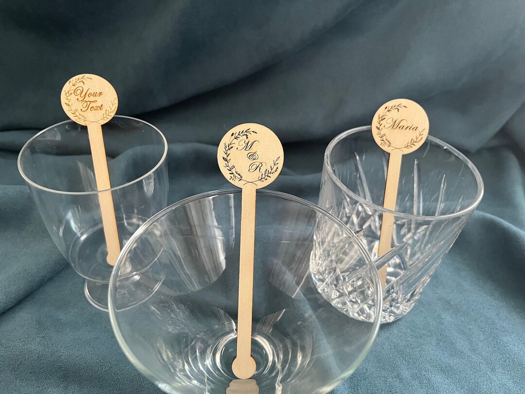 Personalized Wooden Stir Sticks Custom Stir Sticks Wedding Etsy