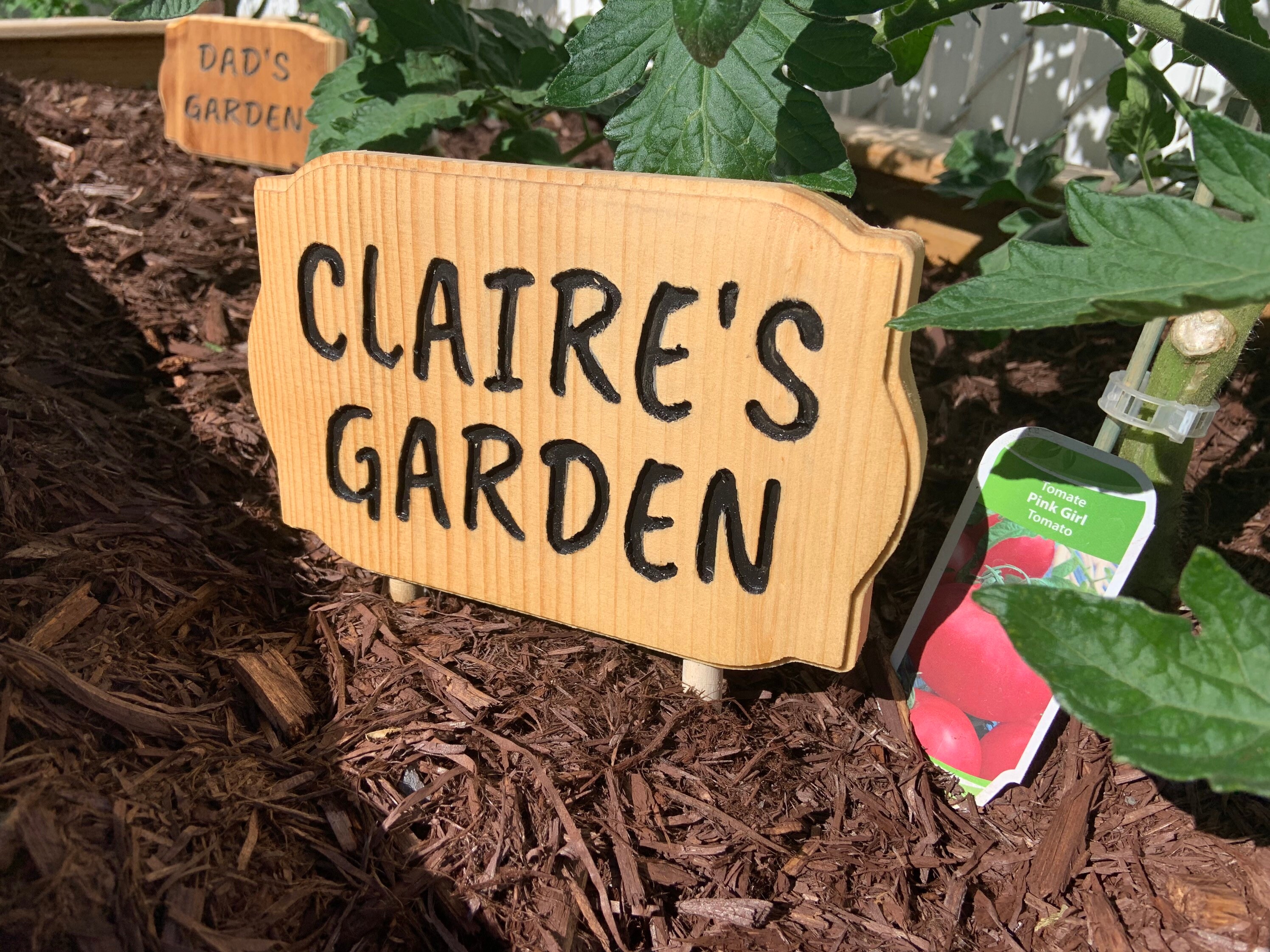 Decorative Wooden Garden Sign Custom Garden Sign Yard Art | Etsy