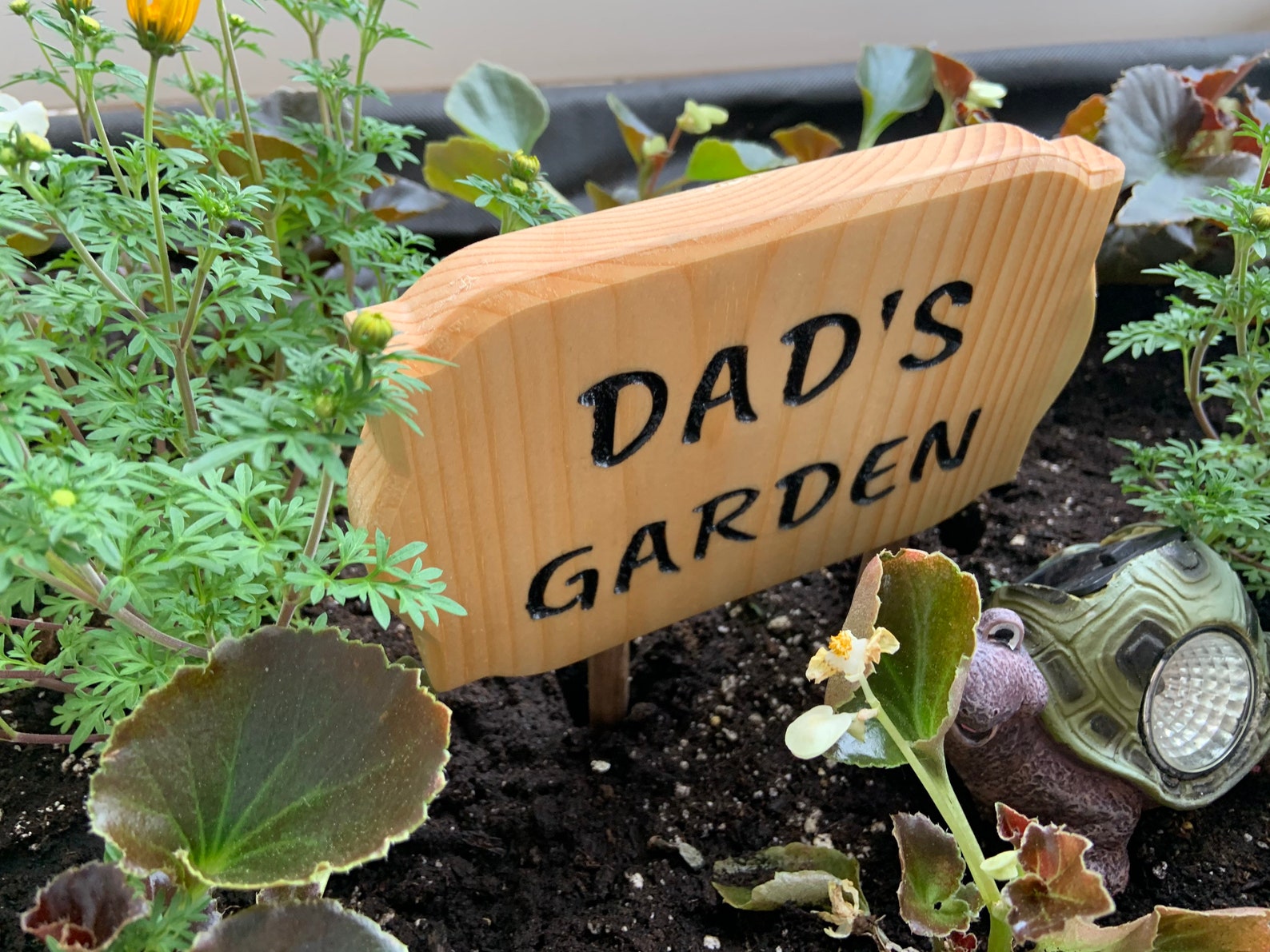 Decorative Wooden Garden Sign Dad's Garden Sign Yard - Etsy UK