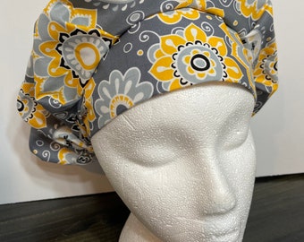 Female scrubcap - sunburst gray