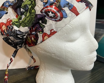 male scrubcap - Marvel avengers tie cap