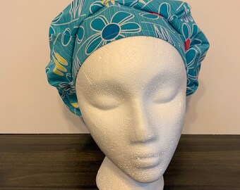 Female scrubcap - out of bed you daisy head