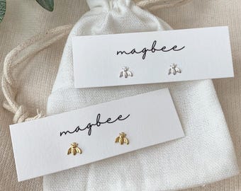 Bienen Ohrstecker, kleine 14K Gold gefüllte Bienenohrringe, minimalistische Honigbienenohrringe, alltägliche Ohrringe, Geschenke für die Tochter, Geschenk für sie