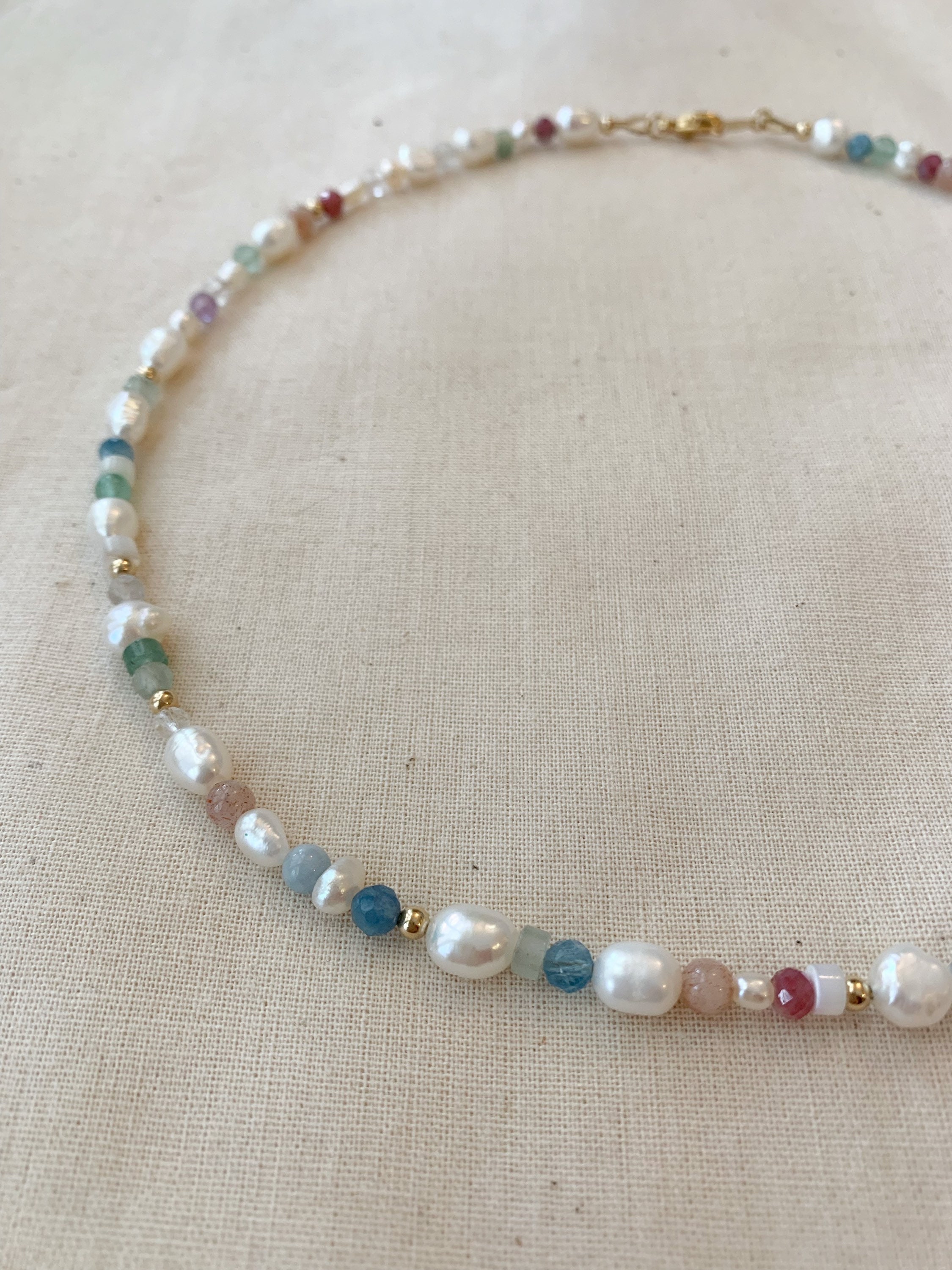 LGSY Multicolor Pearl Necklace For Women