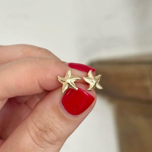 Starfish Earrings, 14K Gold Filled Stud Earrings, Minimalist Stud Earrings, Starfish Studs, Ocean Earrings, Beachy Earrings, Gifts for Her