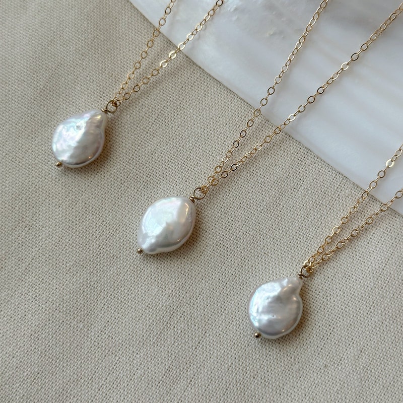 Legacy Coin & Pearl Charm Necklace main image 0