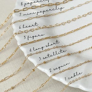 Dainty Gold Chain Necklace, 14K Gold Filled Minimalist Necklace, Layering Chain Necklace, Everyday Necklace, Simple Gold Chain for Women