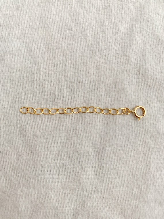 3 inch Extender Chain for Necklaces - Silver or Gold Filled Gold-Filled