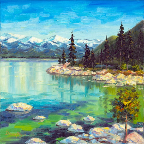 Lake Tahoe Painting - Etsy