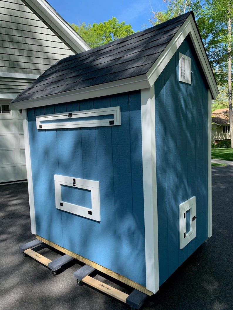 Chicken Coop Plans PDF Easy 4X6 DIY Chicken Coop Rolling Etsy Canada