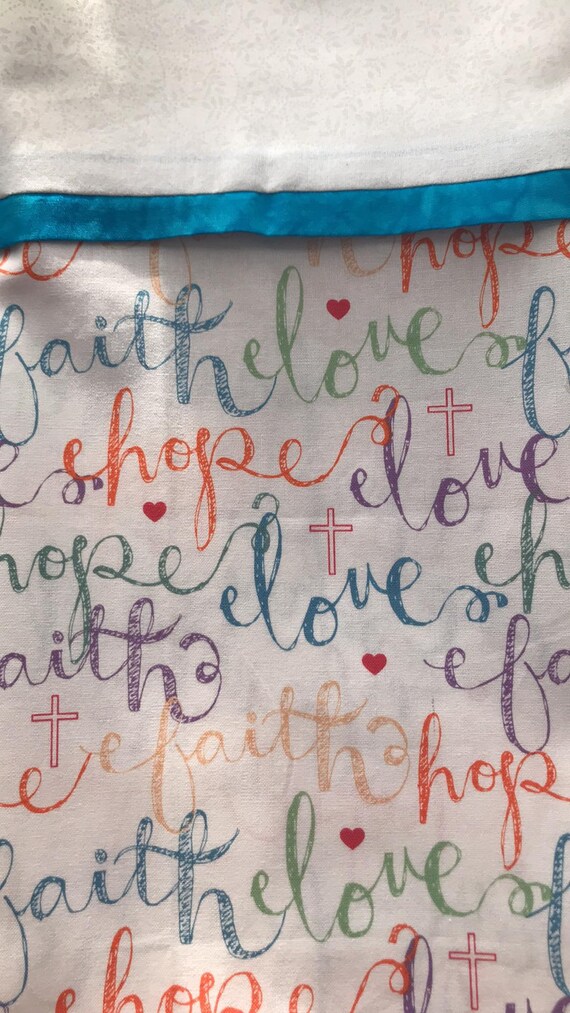 Details about   1-Supportive Words Hope/Courage/Love Standard Size Pillowcase  New & Handmade! 