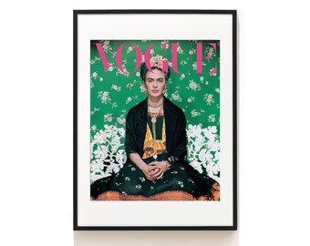 Frida Vogue Cover With Photos Etsy