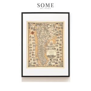 New York Map Poster . NYC Wall Art . Manhattan Print . NY Map Art . Vintage New York City Map Art . Manhattan Map Print . SAP-AA0121