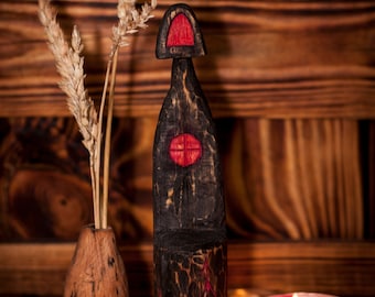Wooden Statue of Sun Goddess Áine / Love Goddess/ Celtic Altar Idol