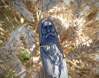 Druid/ God Lugh Statue/ Wooden Figure of Celtic God/ Altar Idol/ Wiccan