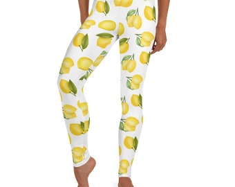 lemon print leggings