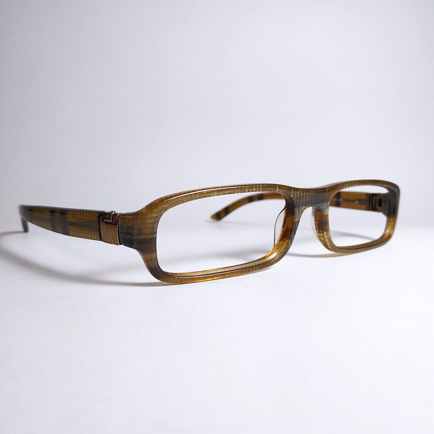 BURBERRY by SAFILO Italy Made Sunglasses Silver Checked