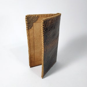 ANTIQUE SNAKE SKIN Wallet / Purse / Рorte-monnaie. Handmade. 5 Sections