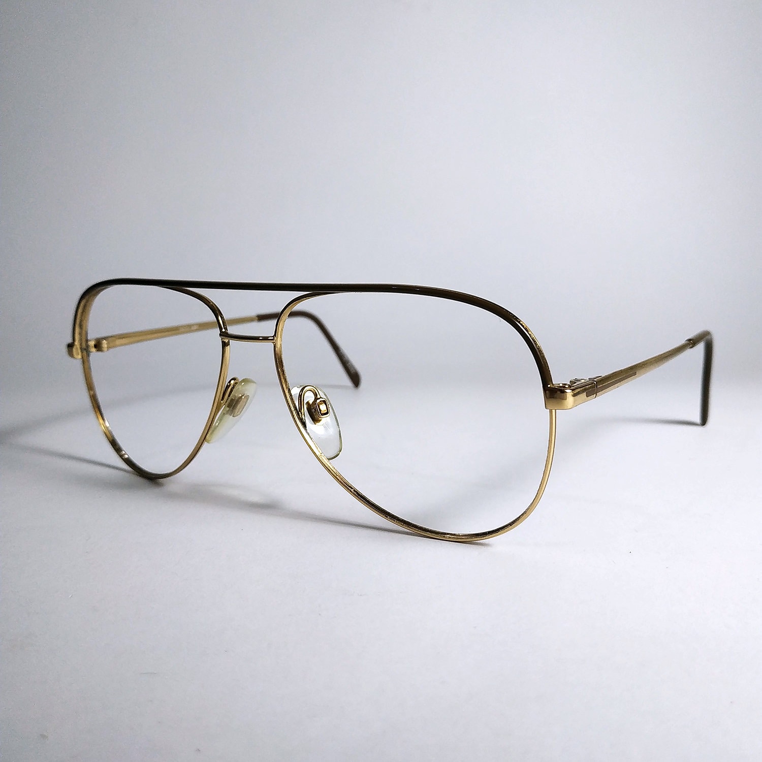 LUXOR Eyewear INDO GPF. Vintage Gold Plated Frame 80s. Made in