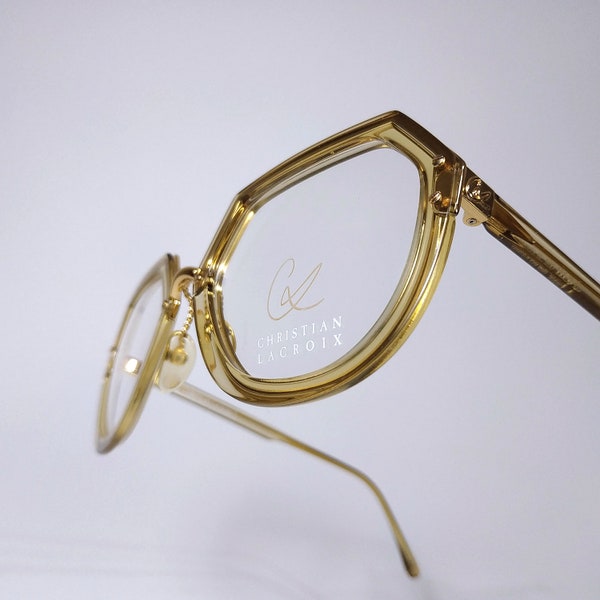 CHRISTIAN LACROIX © Eyewear 7310.  NOS, Vintage Gold Plated Frame Made in Germany 80-s